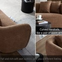 2 Piece Set Sofa Couch,modern boucle loveseat & accent chair for Living room 