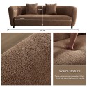 2 Piece Set Sofa Couch,modern boucle loveseat & accent chair for Living room 