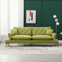 UNITED Linen Sofa , Accent sofa loveseat sofa with metal feet 