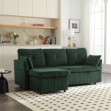 UNITED WE WIN-Furniture, modular L-shaped sofa, modular long sofa with reversible chaise lounge, Sofa bed, Sleeper sofa, modular sofa combination with storage seats. 