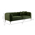 WKS2G Green sofa can be placed in the studio, living room, attic multiple scenes, style modern simple fashion, size 89.37* 35.43* high 28.74 inches 