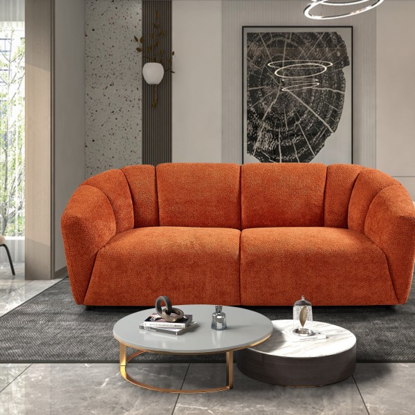 Liyasi Living room sofa 3 Seater with luxury Boucle Fabric 