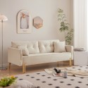 70" Velvet Sofa Couch Luxury Modern Upholstered 3-Seater sofa with 2 Pillows for Living Room, Apartment and Small Space 